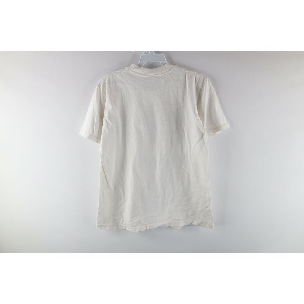 Vintage 70s Mens Medium 9Lives Morris the Cat Spell Out Short Sleeve T-Shirt USA - Picture 8 of 10